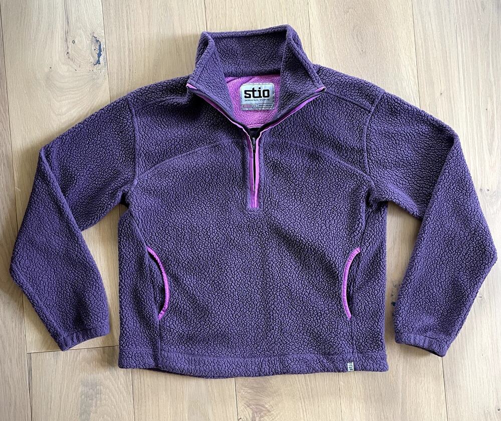 Stio Sherpa Fleece Pullover Purple XS